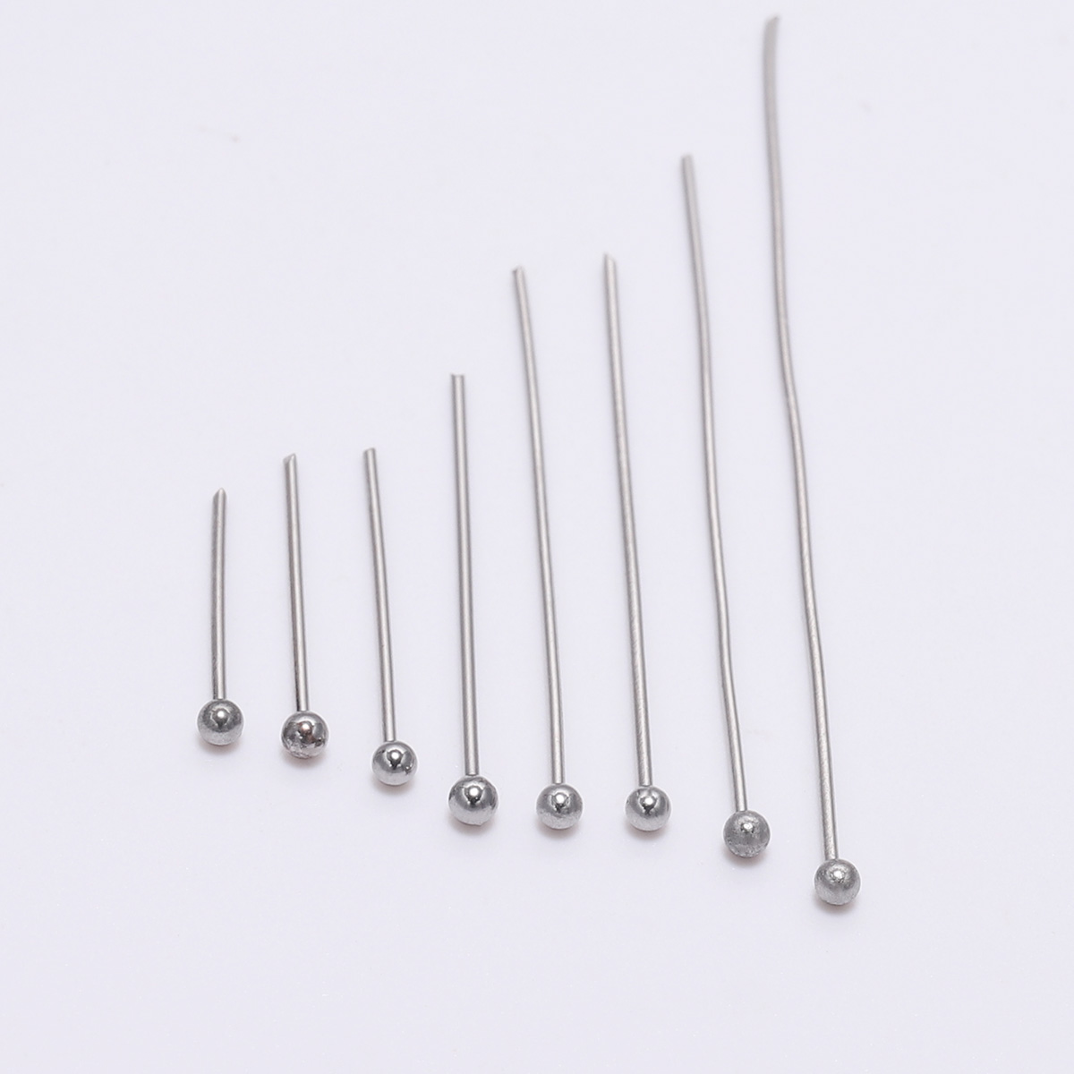 Jewelry Making Jig - 100 ピース/パックステンレス鋼 15-50 ミリメートルシルバーボールヘッドピン手作り DIY ジュエリーメイキングヘッドピン所見アクセサリー