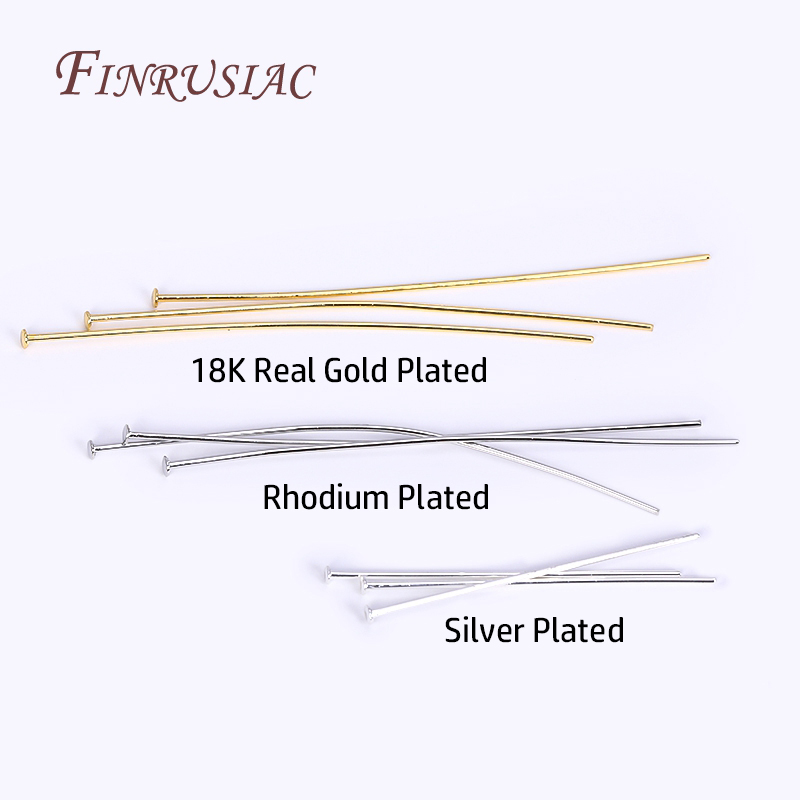 50-100 ピース/ロット円弧状エンドフラットヘッドピン、 - Jewelry Making Jig のレビューと価格
