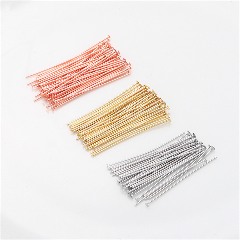 50個/パック 925スターリングシルバー フラットヘッドピ - Jewelry Making Jig のレビューと価格