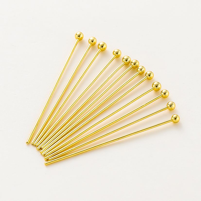 ジュエリー作り用フラットヘッドピン、真ちゅう製メタルアイピン - Jewelry Making Jig のレビューと価格
