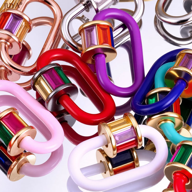 JUYA レインボークリスタルエナメルスクリューカラビナロッ - Jewelry Making School のレビューと価格