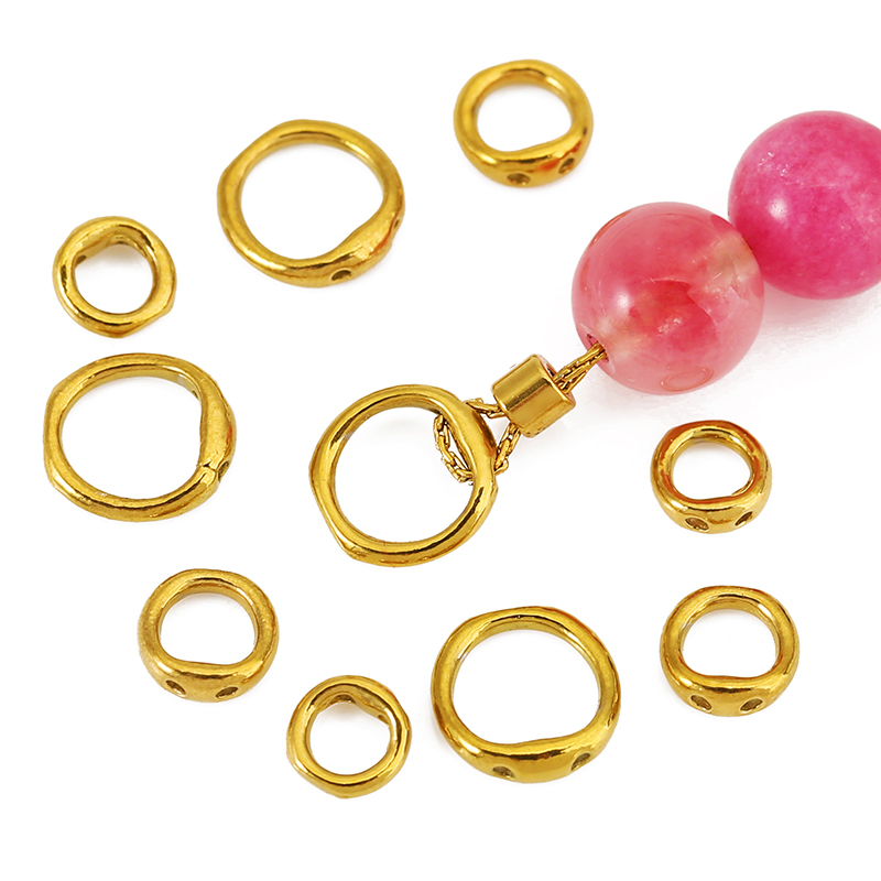 30個入り 5/6/8mm ステンレス製ビーズ用アクセサリー - Jewelry Making Bead のレビューと価格