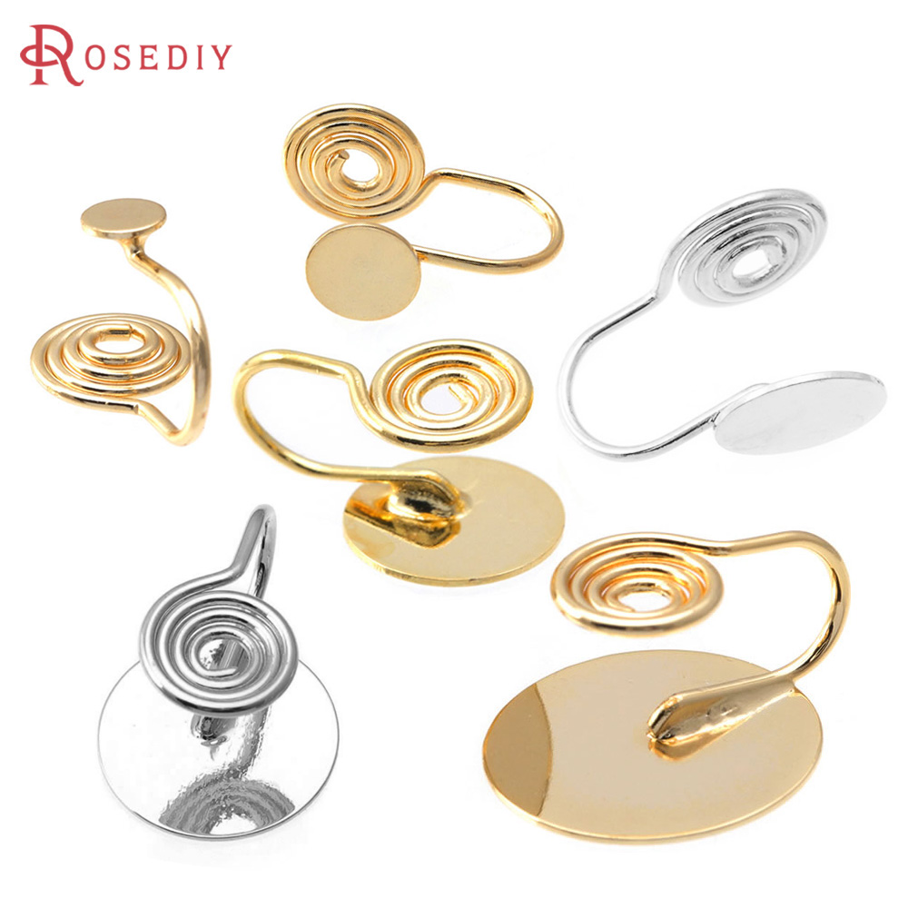 4MM〜14MM 18Kゴールドカラー真鍮製トレイ付きベゼル - Jewelry Making Kits のレビューと価格