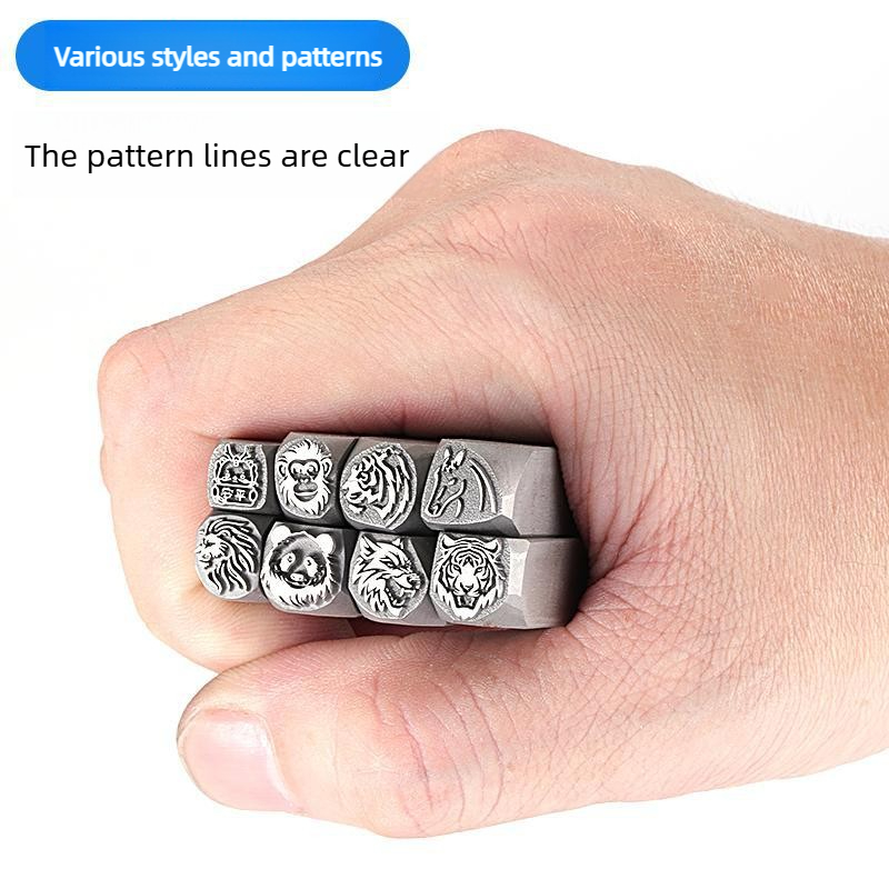 動物の頭部型スチールスタンプパンチ、ライオンとオオカミの模様 - Jewelry Making Jig のレビューと価格