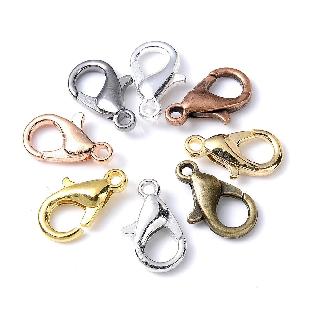 100個入り 9mm 12mm 14mm 亜鉛合金ロブスター - Jewelry Making School のレビューと価格