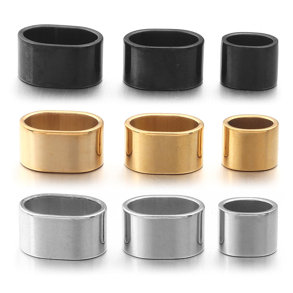6個のフラットステンレス鋼チューブスライダービーズポジション - Jewelry Making Bead のレビューと価格
