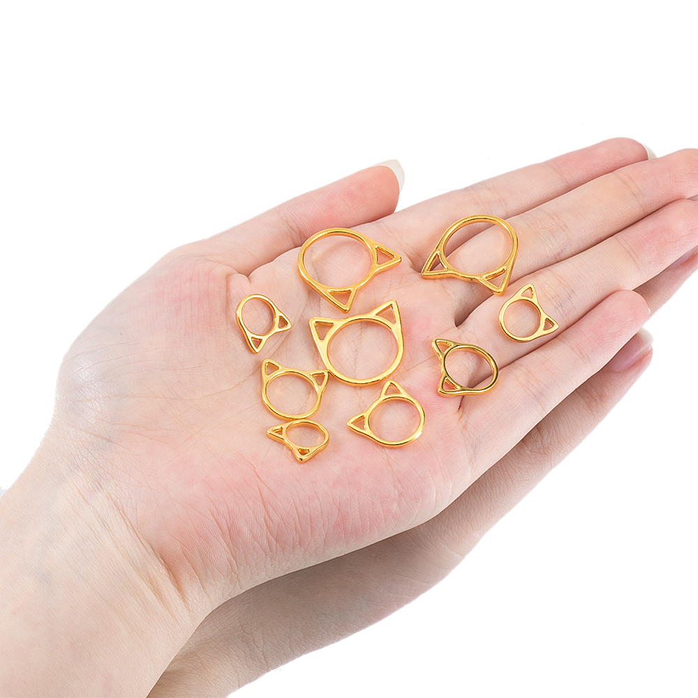 20 個猫の頭の形のペンダントかわいい動物チャーム DIY  - Jewelry Making Jig のレビューと価格