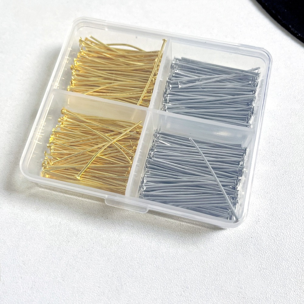 400個入り混合鉄製ヘッドピン 30mm フラットヘッド 鉄 - Jewelry Making Jig のレビューと価格