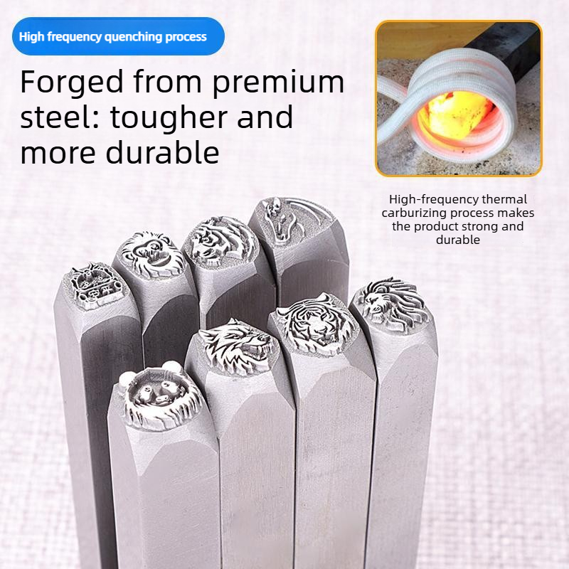 動物の頭部型スチールスタンプパンチ、ライオンとオオカミの模様 - Jewelry Making Jig のレビューと価格